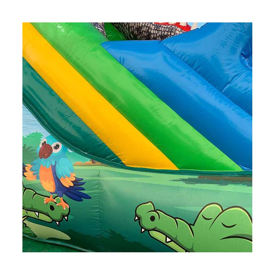 Krokodil Aufblasbare Rutsche - 21503 - 10-cover