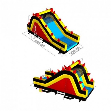 Inflatable Obstacle Course U Shaped - 13796 - 11-cover