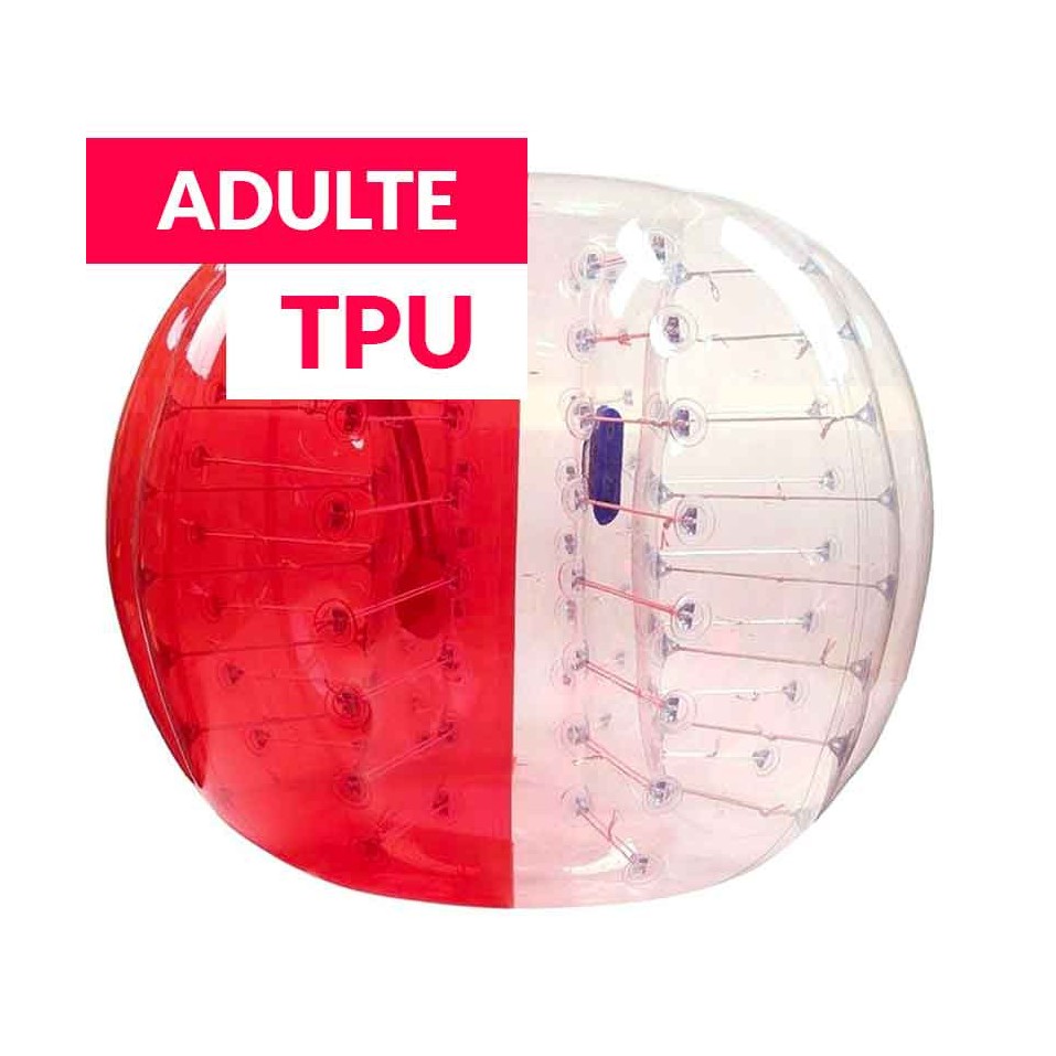 Bubble Football Adulto TPU Bicolore Rosso in vendita - Poly Event
